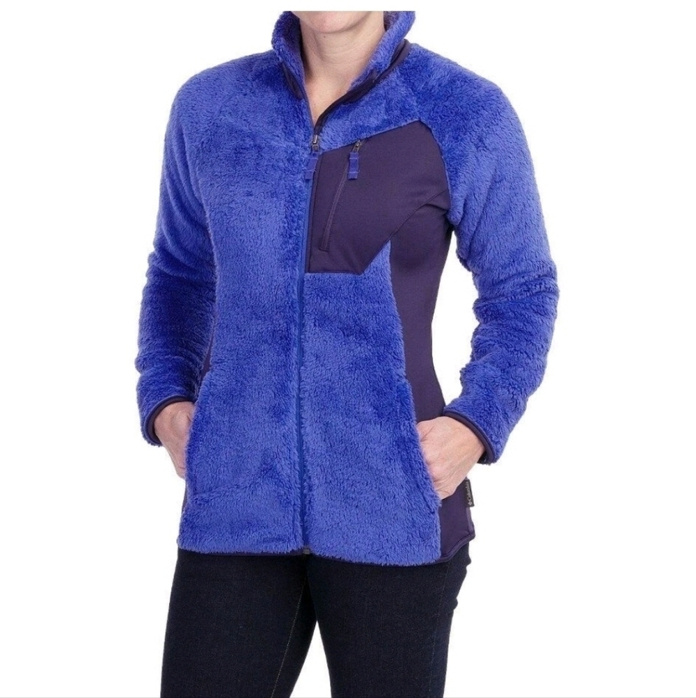 Columbia Women's Purple Outdoor Double Plush Sporty Full-Zip Warm Jacket XS